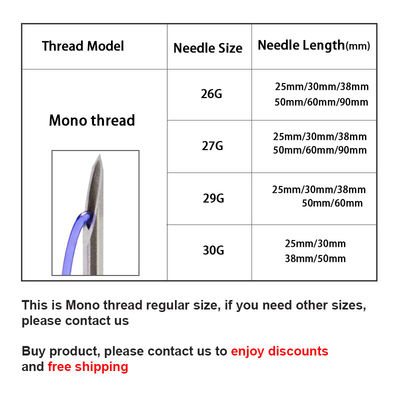 Mono Pdo Thread 30g 25mm Anti Wrinkle Skin Tightening Absorbable Threads