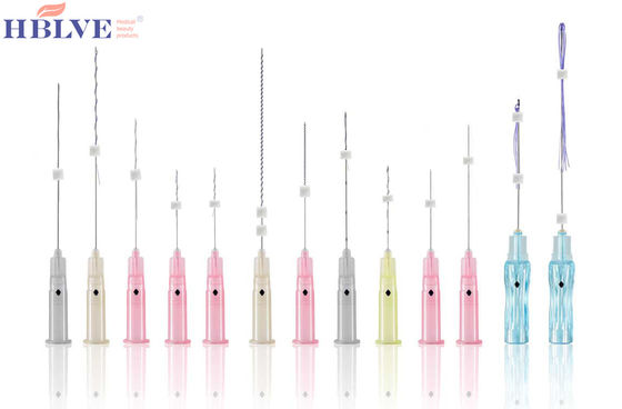 PDO Double Needle COG face Lift Thread 20G 210mm Eyebrow Lift Absorbable sutures