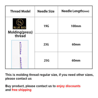 Molding Pcl Thread Ce Certification Korea 25g 60mm Strong Lifting Absorbable Suture