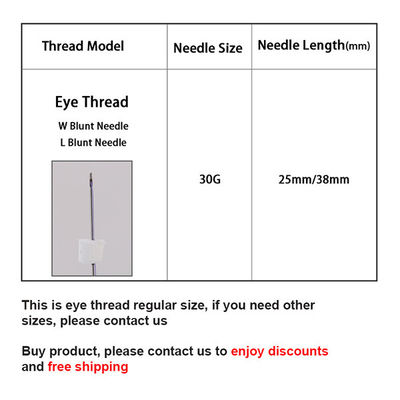 PLLA Eye Thread Korea 30G 38mm Eyebrow Lift Absorbable Strong Lifting Line