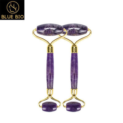 Violet Jade Roller Massage Tools Promote Blood Circulation Double Head Gua Sha