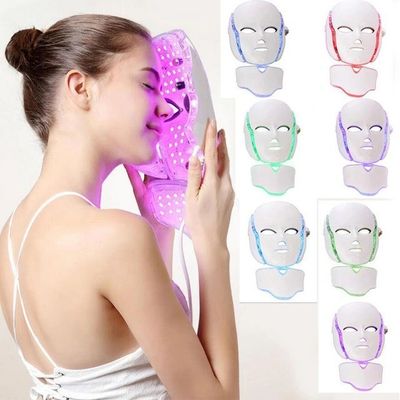 Led Light Therapy Face Mask Professional Face And Neck Whitening Facial Mask Anti Aging Face Lifting