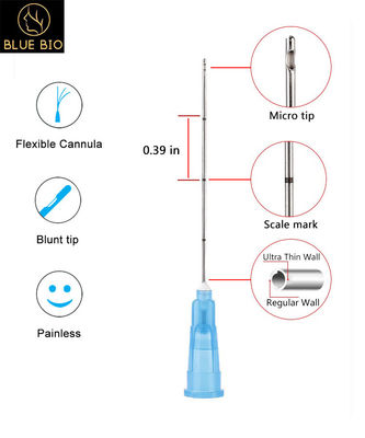 25g38mm Micro Cannula stainless steel Blunt micro cannula for dermal filler injection