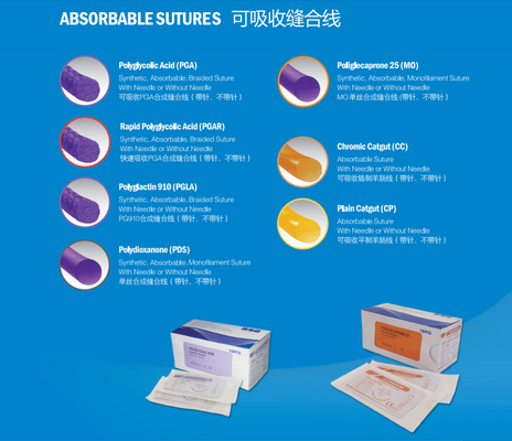 China Manufacturer Medical Chromic Catgut Sutures Suture Wound Thread With Needle