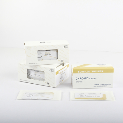 China Manufacturer Medical Chromic Catgut Sutures Suture Wound Thread With Needle