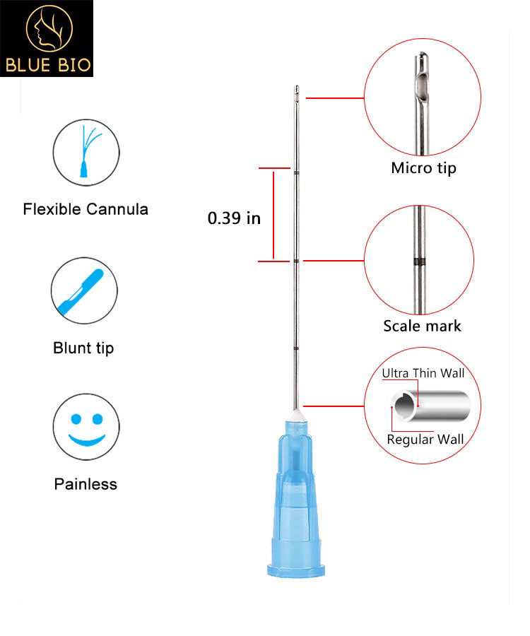 18g 100mm Disposable BluntTip Microcannula With Liposuction Injection